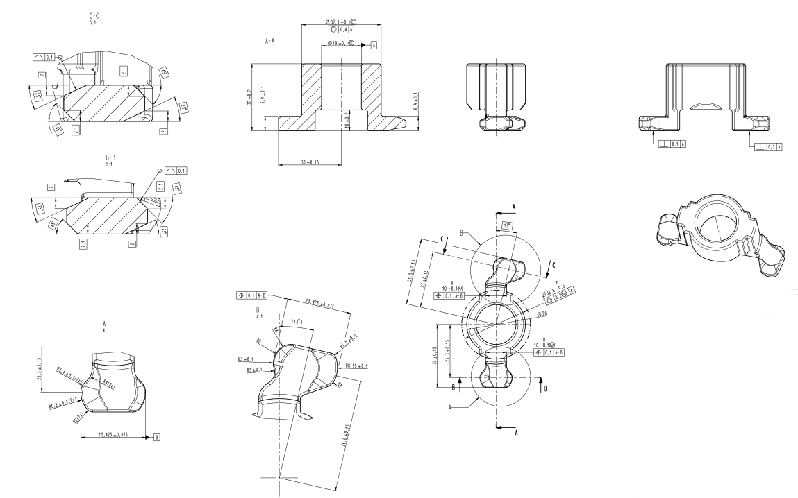 Für unser Projekt GJT B6+ müssen wir die Methode der Metallherstellung für 5-Mim-Teile ändern